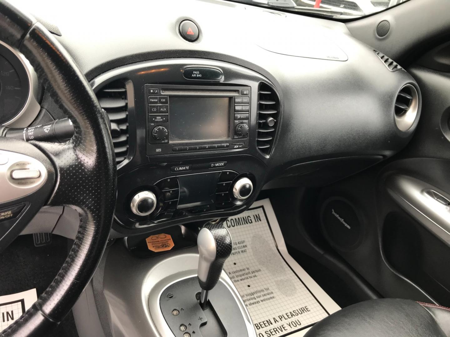 2013 Gray /Black Nissan Juke S (JN8AF5MV5DT) with an 1.6 V4 engine, Automatic transmission, located at 577 Chester Pike, Prospect Park, PA, 19076, (610) 237-1015, 39.886154, -75.302338 - Photo#14